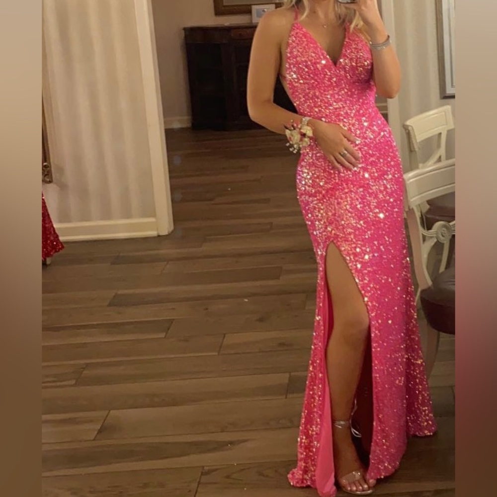 Aleta prom dress; size 2; hot pink